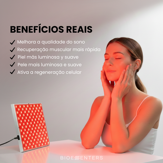Painel de terapia com luz vermelha